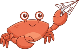 Krab z listem — maskotka ProstyClaw