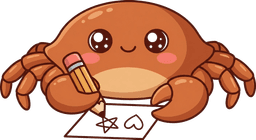 Krab z ołówkiem — maskotka ProstyClaw