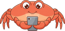 Krab z telefonem — maskotka ProstyClaw