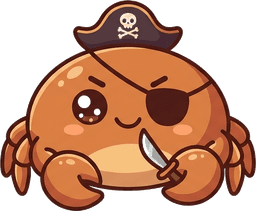 Krab pirat — maskotka ProstyClaw